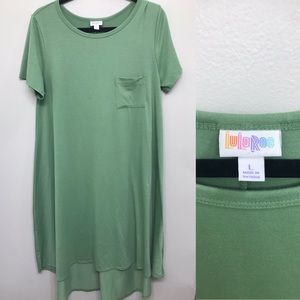 Lularoe Carly Green T-shirt Dress